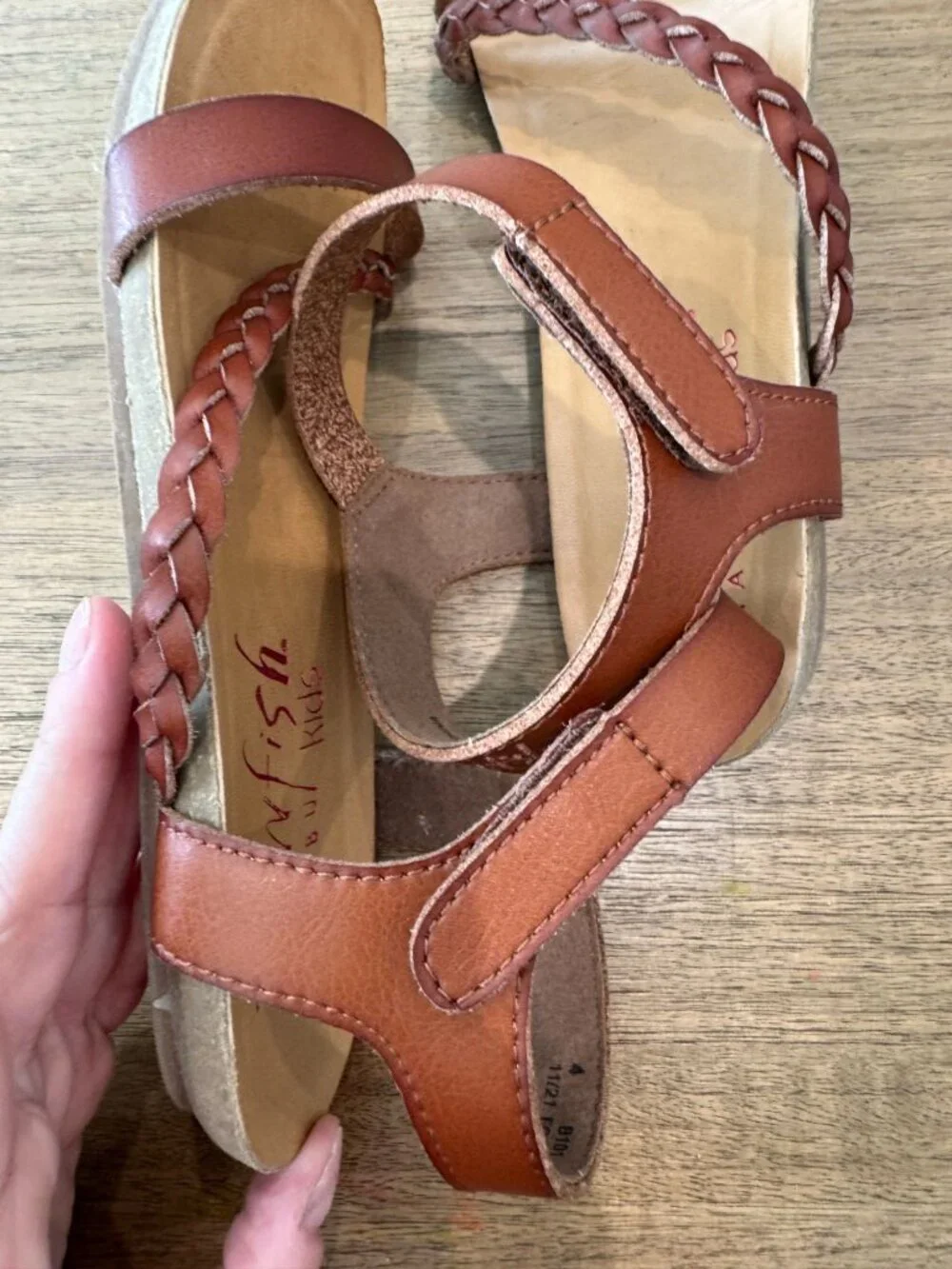 Blowfish Malibu Big Girl's Braided Sandals – Size 4